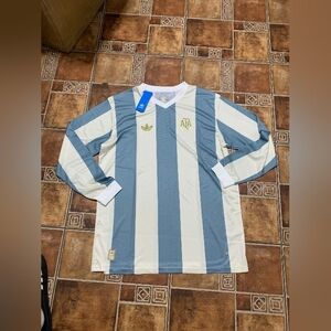 adidas Originals Argentina 50th Anniversary Long Sleeve Player Jersey Size M